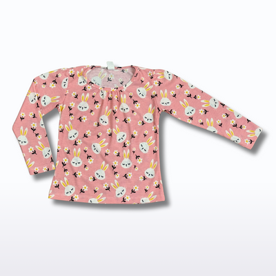 Camiseta Manga Larga MORLEY / estampa CONEJITOS